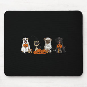 Tapis De Souris Amoureux de chiens carlins - Carlin fantôme sorciè