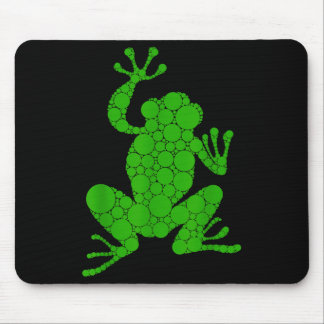 Tapis De Souris Amoureux de grenouilles amusantes Polka Dot Art St