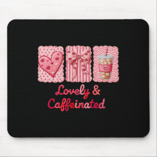 Tapis De Souris Amoureux de la Saint-Valentin Crochet à Bague de F