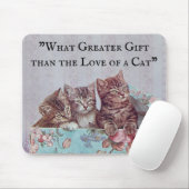 Tapis De Souris Amoureux de les chats Mousepad (Avec souris)