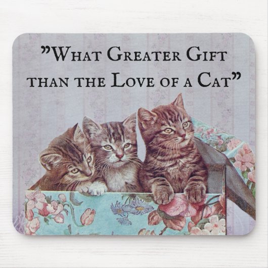 Tapis De Souris Amoureux de les chats Mousepad (Devant)