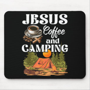 Tapis De Souris Amoureux De L'Extérieur Fidèle Jesus Café Et Campi