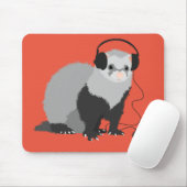 Tapis De Souris Amoureux de musique féroce (Avec souris)