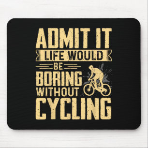 Tapis De Souris Amoureux de VTT Cyclisme Amateur de Vélo de Route