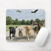 Tapis De Souris Amoureux des chiens (Avec souris)