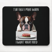 Tapis De Souris Amoureux des chiens Design Steak Diner Nourriture (Devant)