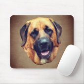 Tapis De Souris Amoureux des chiens Mastiff (Avec souris)