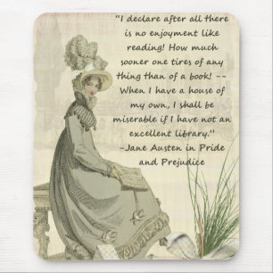 Tapis De Souris Amoureux des livres de Jane Austen