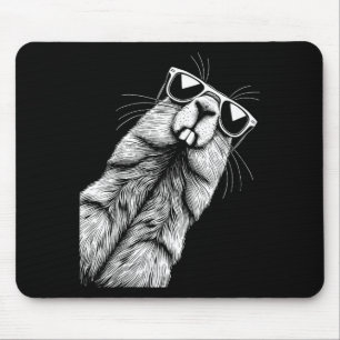 Tapis De Souris Amoureux drôle de marmotte Marmotte Jour de la mar