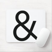 Tapis De Souris Ampersand - Noir (Avec souris)