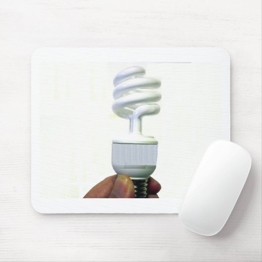 Tapis De Souris Ampoule compacte fluorescente (Avec souris)