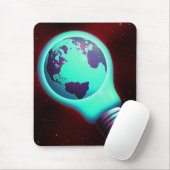 Tapis De Souris ampoule terre (Avec souris)
