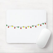 Tapis De Souris Ampoules de Noël (Avec souris)