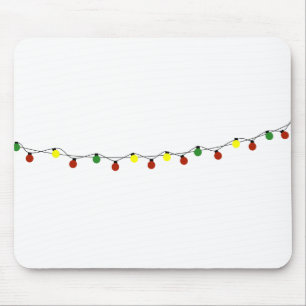 Tapis De Souris Ampoules de Noël