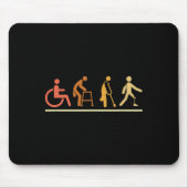 Tapis De Souris Amputation des déficiences de la jambe Evolution p (Devant)