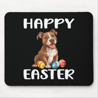 Tapis De Souris Amstaff heureux de Pâques