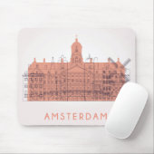 Tapis De Souris Amsterdam, horizon de Pays-Bas | des points de (Avec souris)