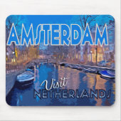 Tapis De Souris Amsterdam, Visite Pays-Bas (Devant)