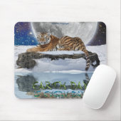 Tapis De Souris Amur Tiger Jour des terres Protection de la faune  (Avec souris)