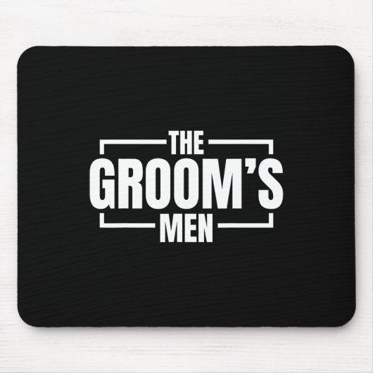 Tapis De Souris Amusant Bachelor Party Les Grooms Hommes Stag Mari (Devant)