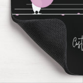 Tapis De Souris Amusant Bubblegum Birds on a Wire Black (Coin)