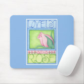 Tapis De Souris Amusant comme Rose Mousepad (Avec souris)