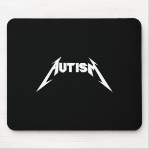Tapis De Souris Amusant Design Autisme Squelette Mème Métal Rock P