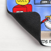 Tapis De Souris Amusant goéland de mer petrel caricature humour (Coin)