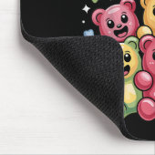 Tapis De Souris Amusant Gummy Ours Design Pour Hommes Femmes Enfan (Coin)