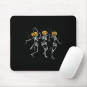 Tapis De Souris Amusant Halloween Citrouille Danser Costume squele (Avec souris)