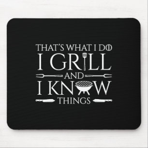 Tapis De Souris Amusant Je Grill Et Connais Les Choses Viande Love