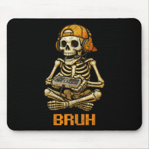Tapis De Souris Amusant Joueur Squelette Joueur Ado Jeu vidéo