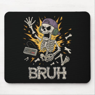 Tapis De Souris Amusant Joueur Squelette Joueur Ado Jeu vidéo