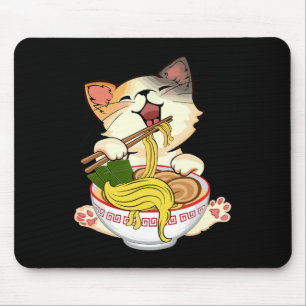 Tapis De Souris Amusant Kamala Anime Chat Manger Ramen Trump nouil