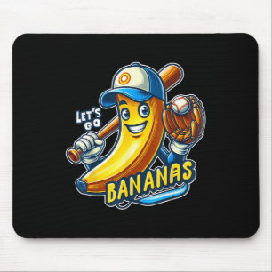 Tapis De Souris Amusant Laissons aller Bananes mignonette Banane F