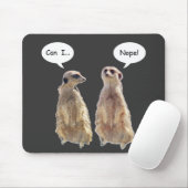 Tapis De Souris Amusant, mignon meerkats en conversation (Avec souris)