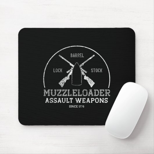 Tapis De Souris Amusant Muzzleloader Accessoires Long Range Rifle (Avec souris)