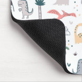 Tapis De Souris Amusant Pastel Dinosaur Motif de scène (Coin)