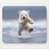 Tapis De Souris Amusant Polar Bear Cub Pad Souris (Devant)