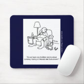 Tapis De Souris Amusant Stock d'affaires Mousepad Cadeau (Avec souris)