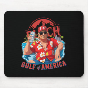 Tapis De Souris Amusant Trump Chemise Golfe Des États-Unis Amériqu