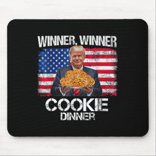 Tapis De Souris Amusant Trump Conception de Noël Gagnant Cookie