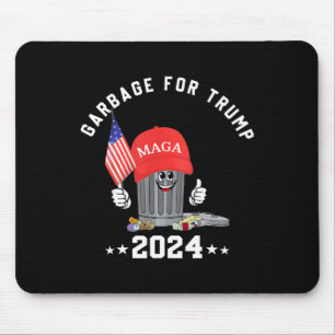 Tapis De Souris Amusant Trump Mega Garbage Can Cartoon Caractère A