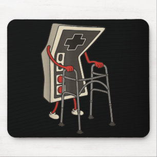 Tapis De Souris Amusant Vieux Gamer Jeu Retro 80s 90s Jeu Vidéo Ol