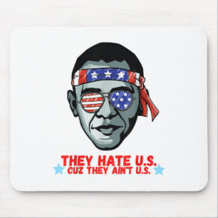 Tapis De Souris Amusante 4 juillet Chemise Obama Pour Les Adultes