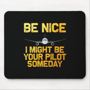 Tapis De Souris Amusante Conception Pilote Pour Hommes Femmes Avio
