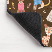 Tapis De Souris Amusante Cute Cats Mousepad (Coin)