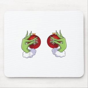 Tapis De Souris Amusante Mignonne Coeur de Noël Mains Style Famill