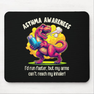 Tapis De Souris Amusante sensibilisation à l'asthme T-rex