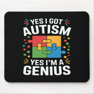 Tapis De Souris Amusante Sensibilisation sur l'autisme Enfants Aut